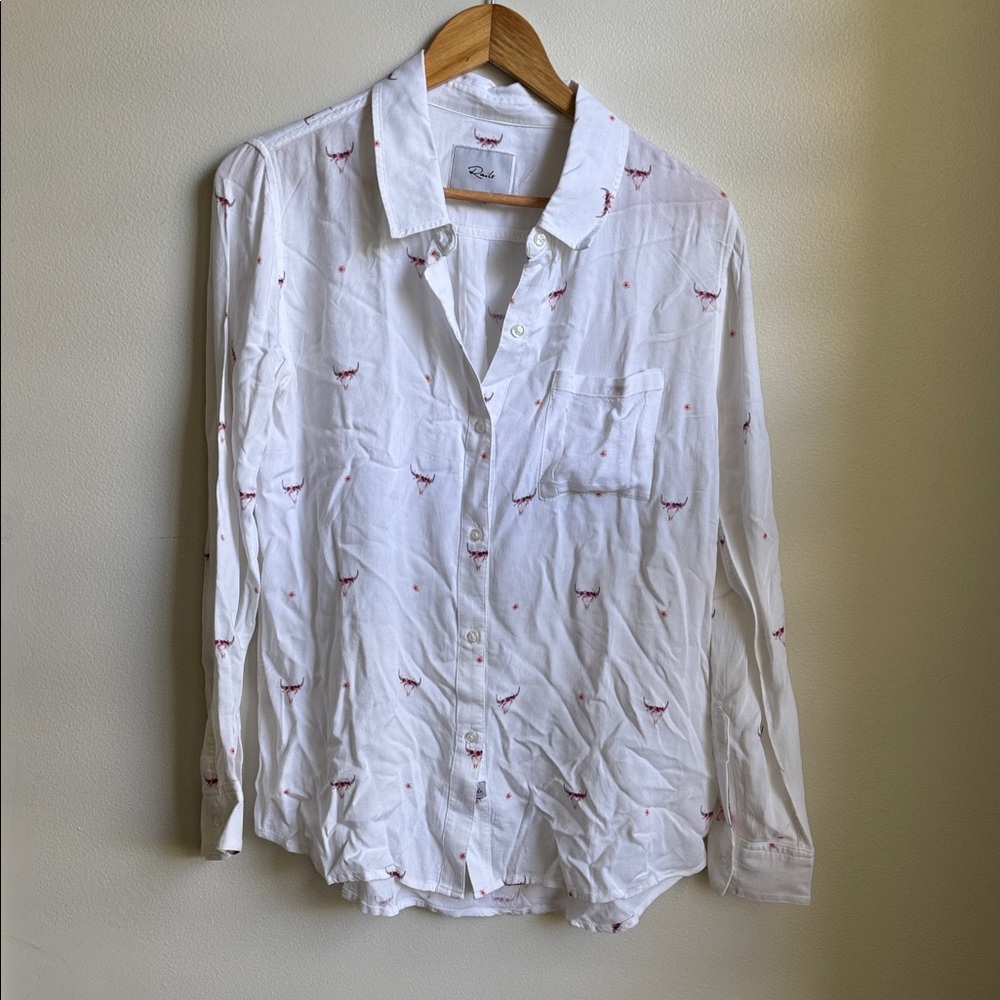 Rails White and Pink Blouse